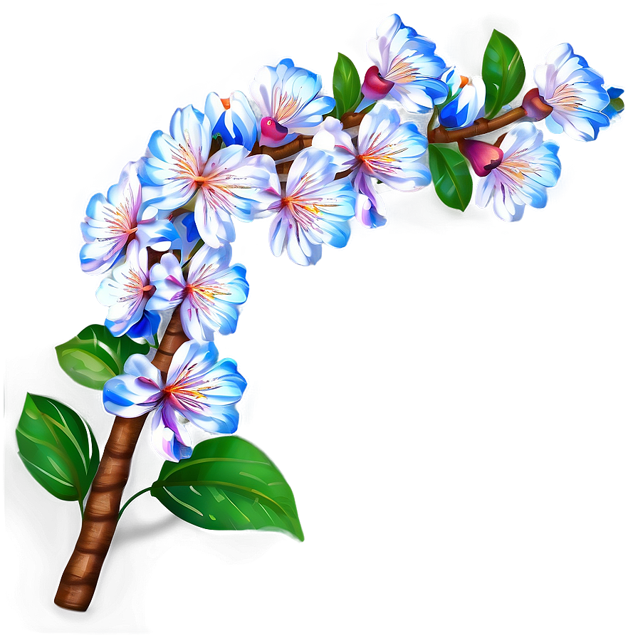 Flower Tree Branch Closeup Png Skt PNG image