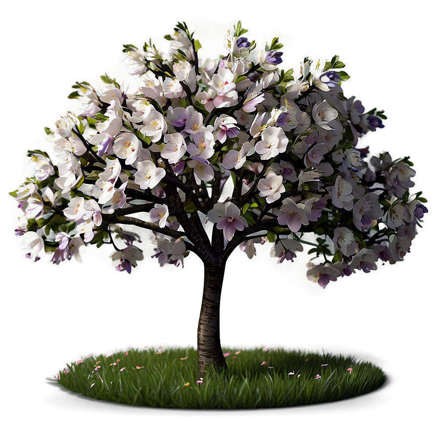 Flower Tree In Springtime Png Uhe30 PNG image