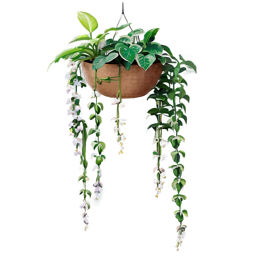 Flowering Hanging Plant Png 64 PNG image