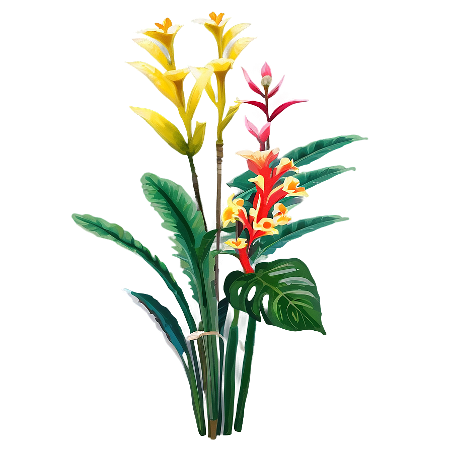 Flowering Tropical Plants Png 73 PNG image