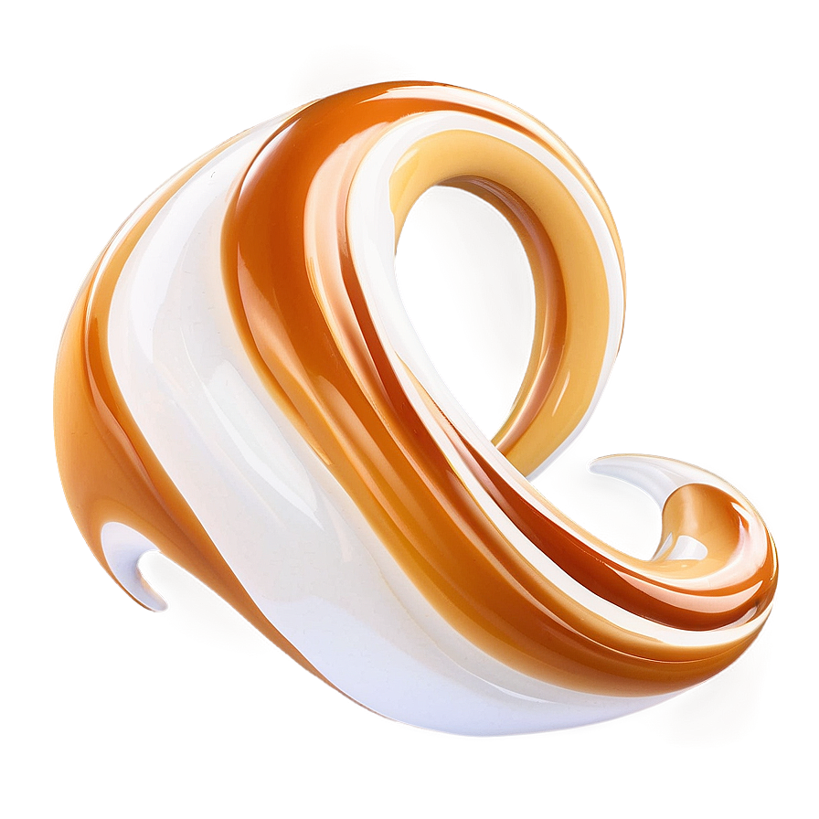 Flowing Caramel Wave Png 67 PNG image