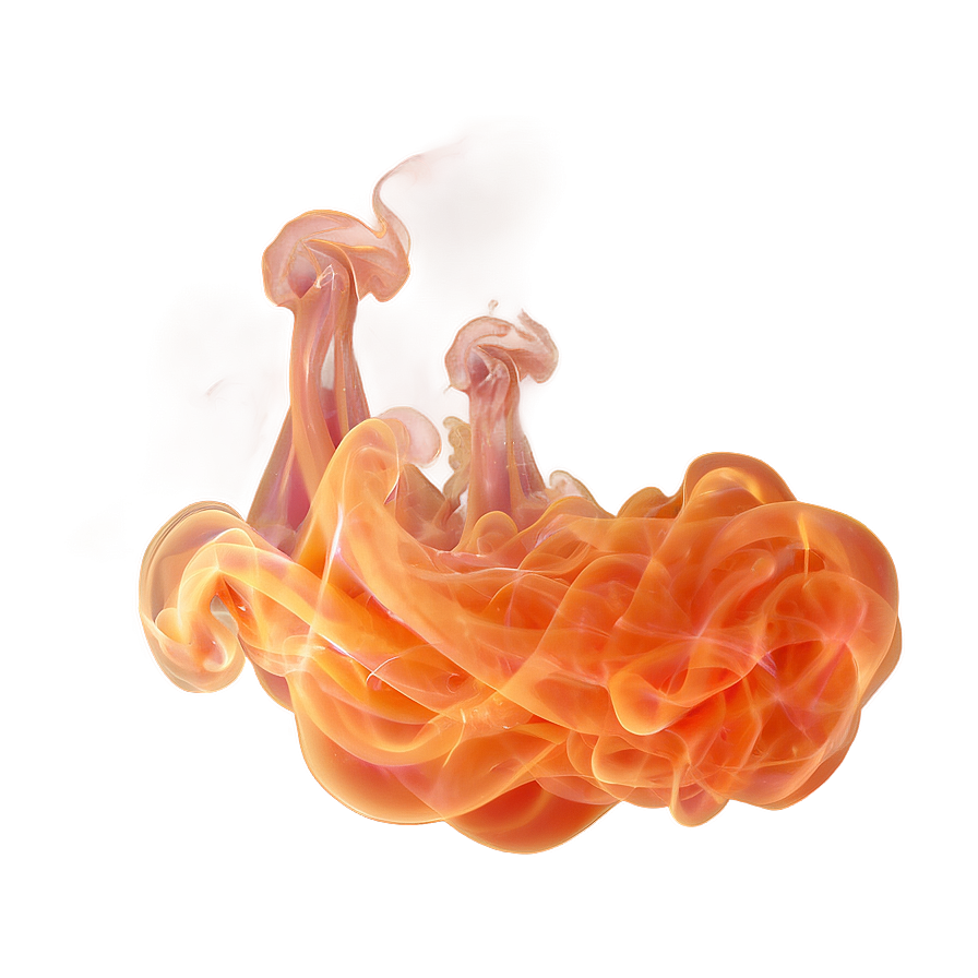 Flowing Orange Smoke Magic Png Sbq PNG image