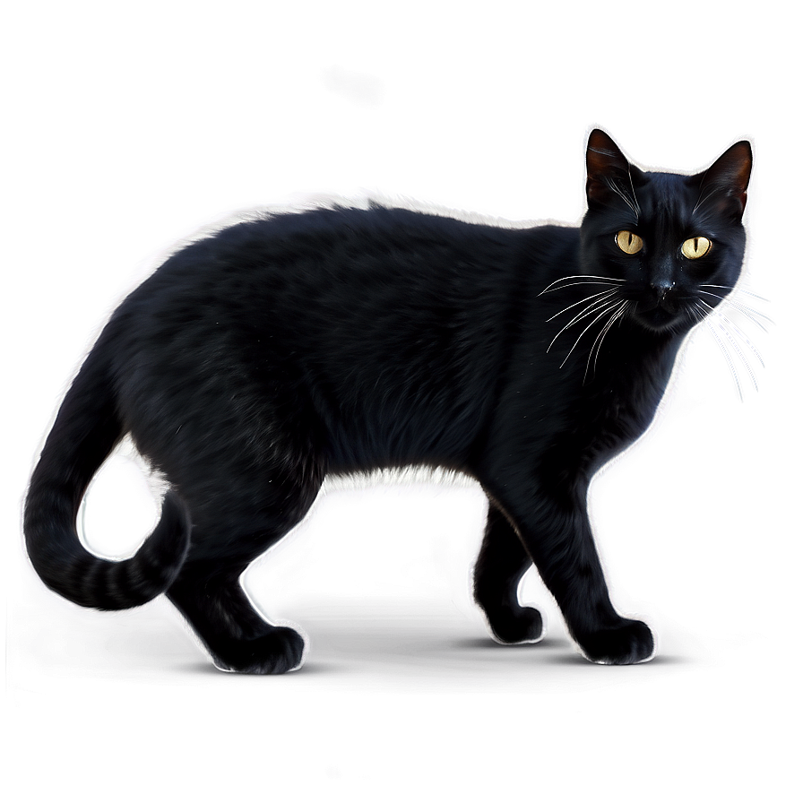 Fluffy Black Cat Png 89 PNG image