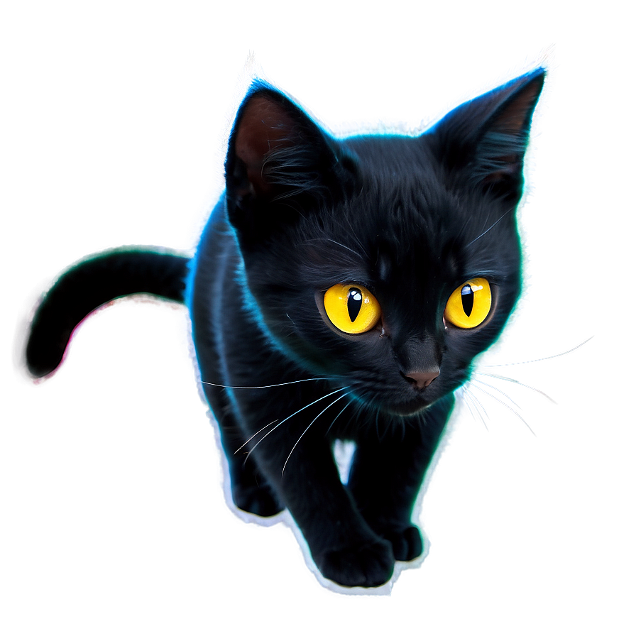 Fluffy Black Cat Png Cnw PNG image