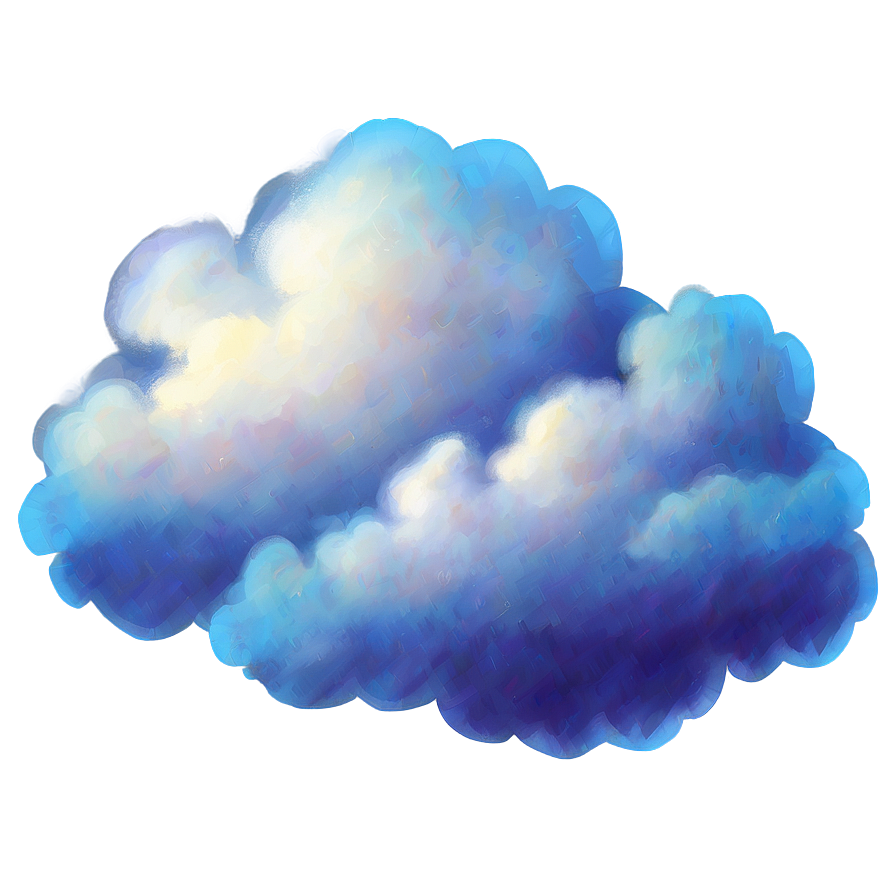 Fluffy Blue Clouds Png 06202024 PNG image