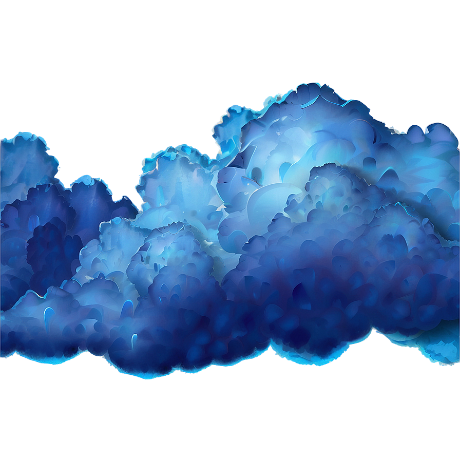 Fluffy Blue Clouds Png 06202024 PNG image