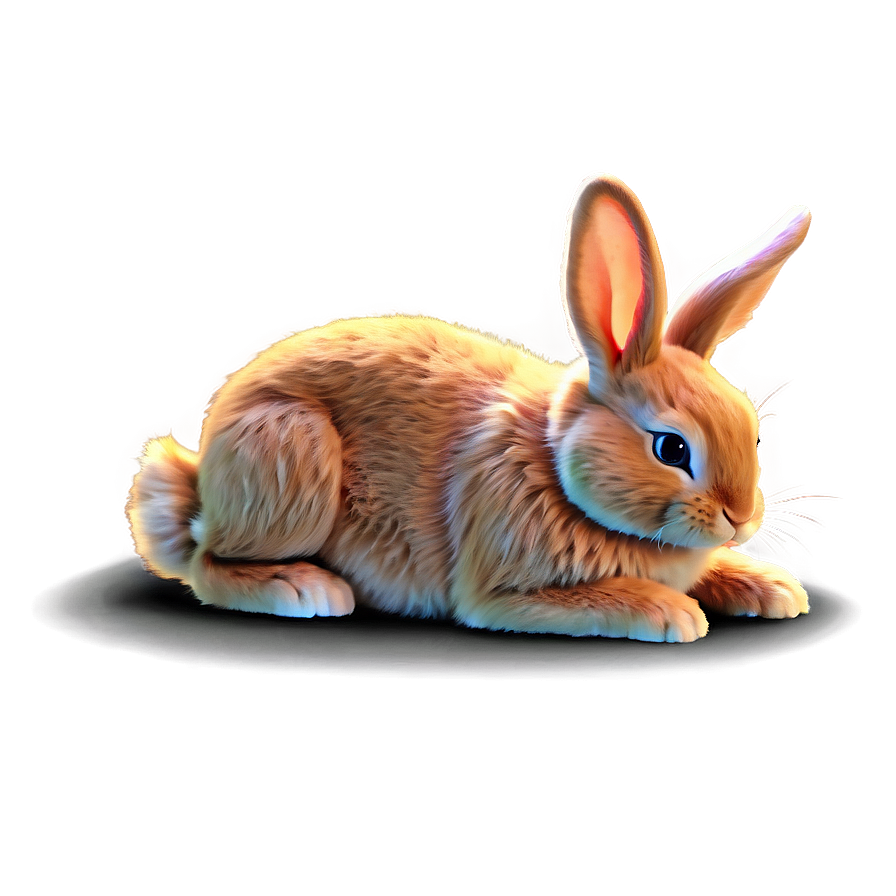 Fluffy Bunny Cartoon Png 11 PNG image