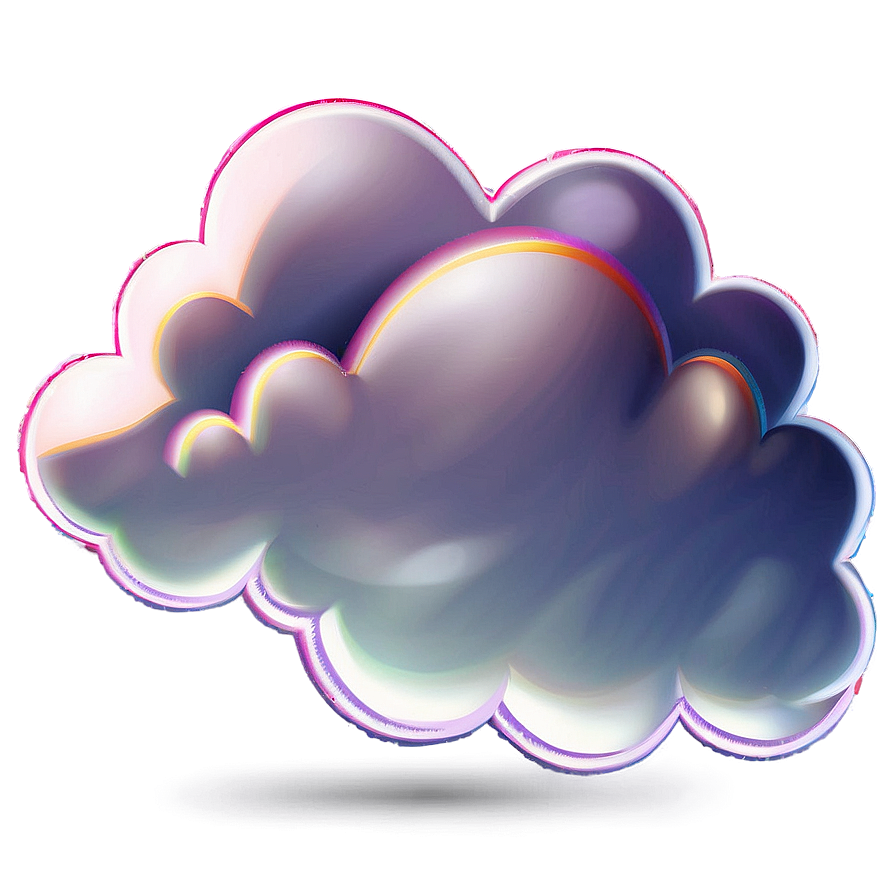 Fluffy Cartoon Cloud Png 05252024 PNG image