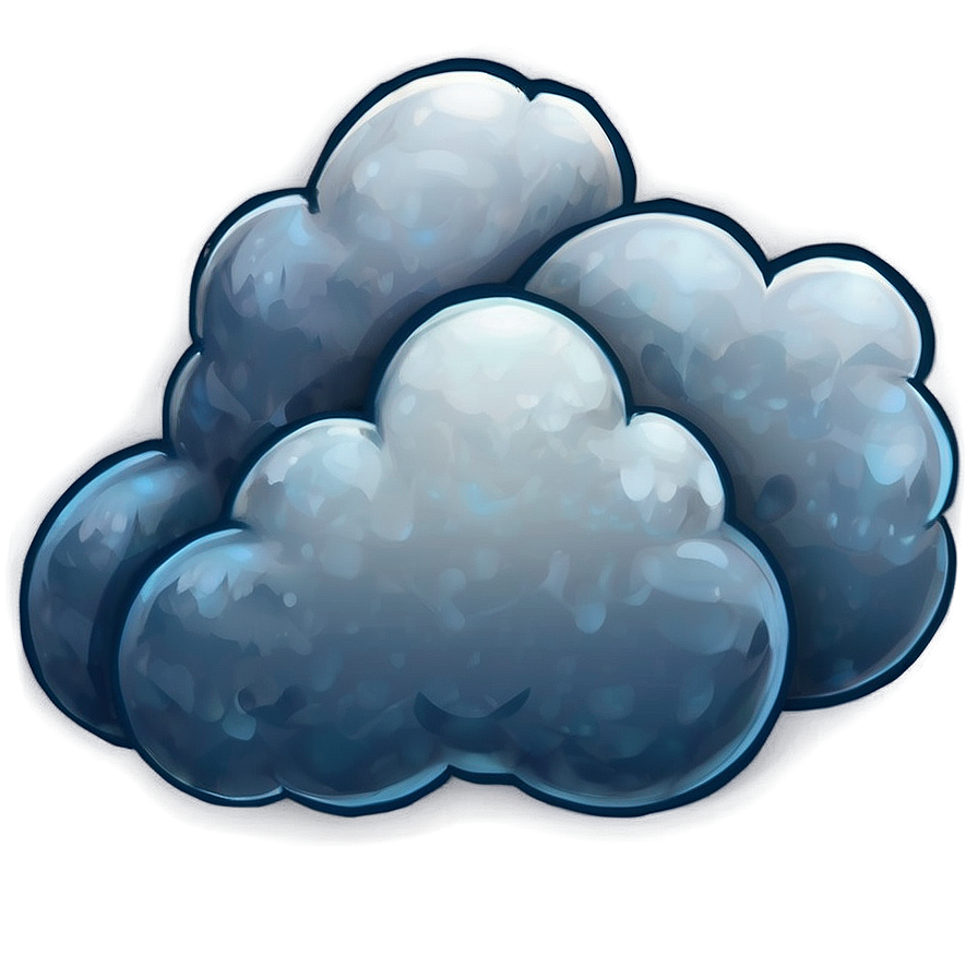 Fluffy Cartoon Cloud Png Emf76 PNG image