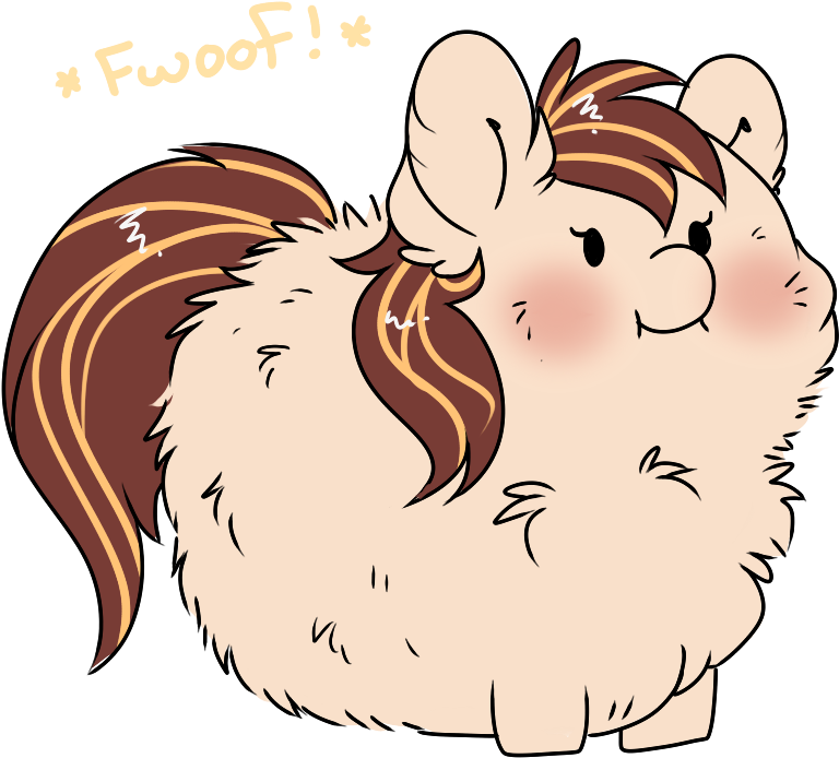 Fluffy_ Cartoon_ Creature_ Fwoof PNG image