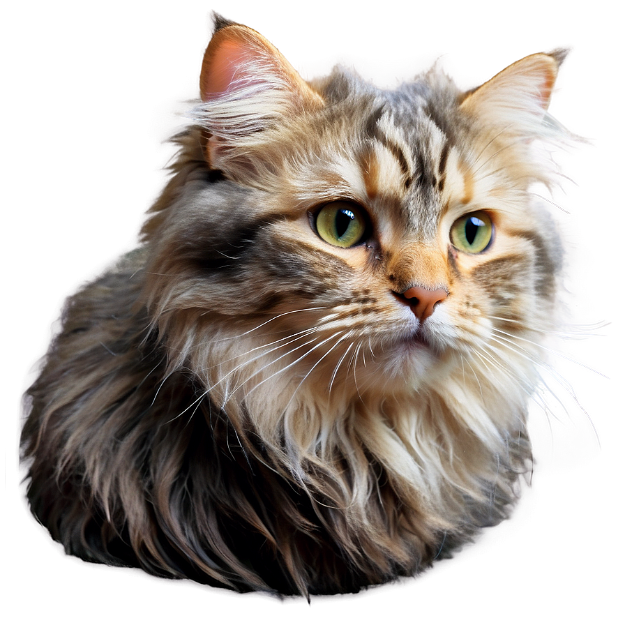 Fluffy Cat Head Picture Png 06132024 PNG image