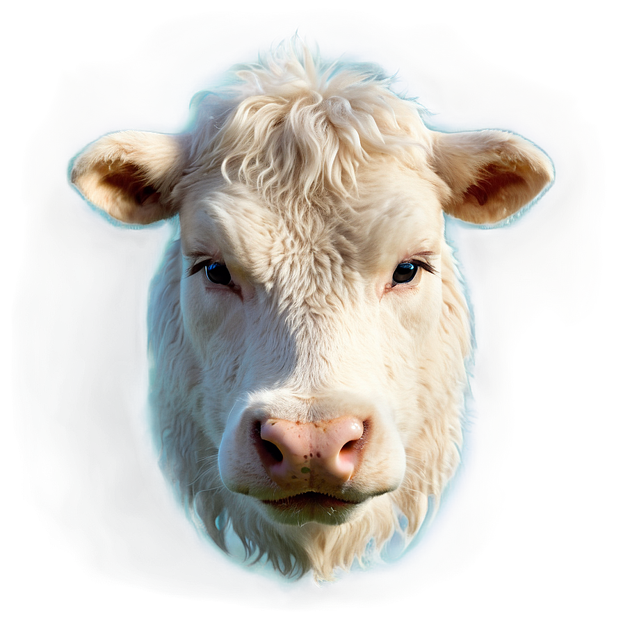 Fluffy Cow Face Png Luo PNG image