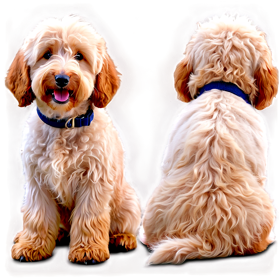 Fluffy Goldendoodle Png Buw PNG image