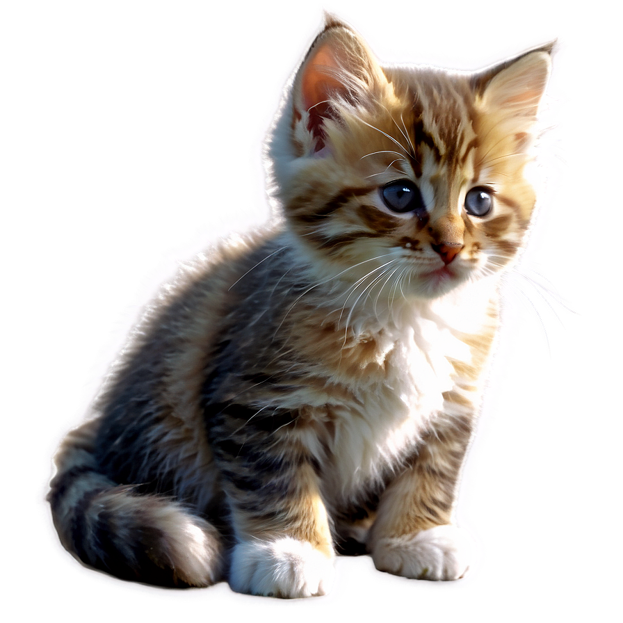 Fluffy Kitten Png 05232024 PNG image