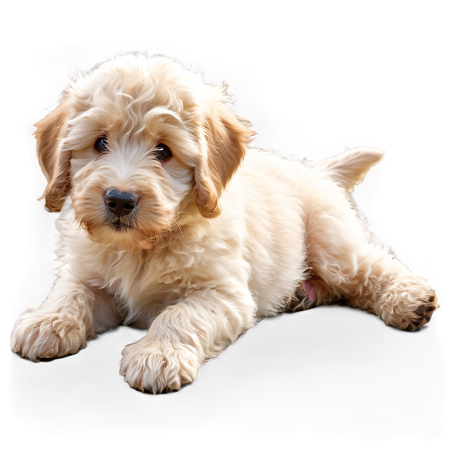 Fluffy Labradoodle Puppy Png Fck PNG image