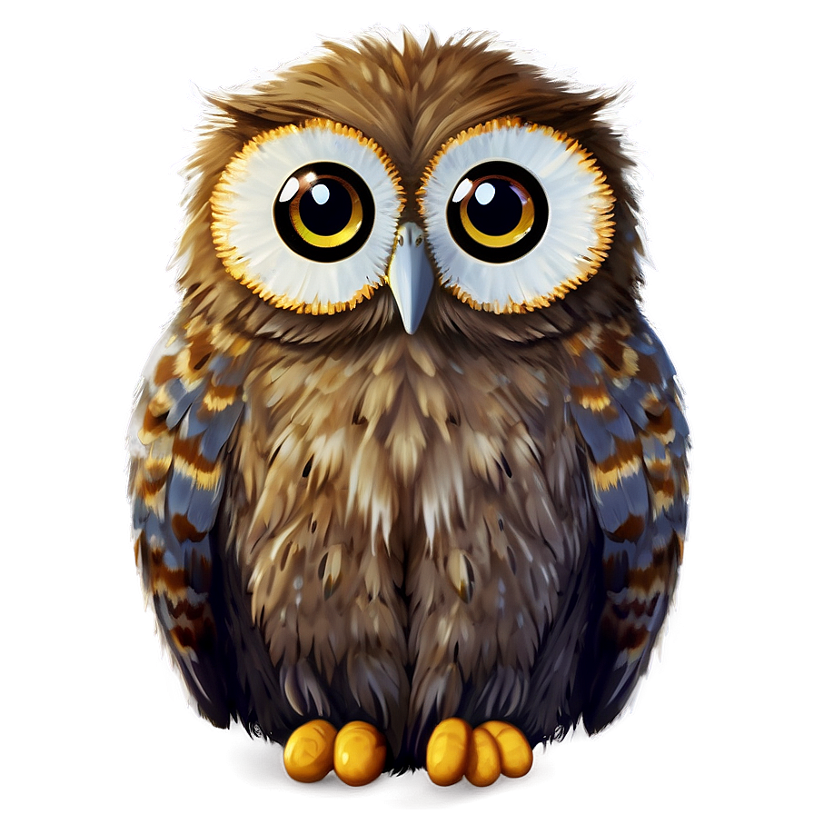 Fluffy Owl Png Ust PNG image