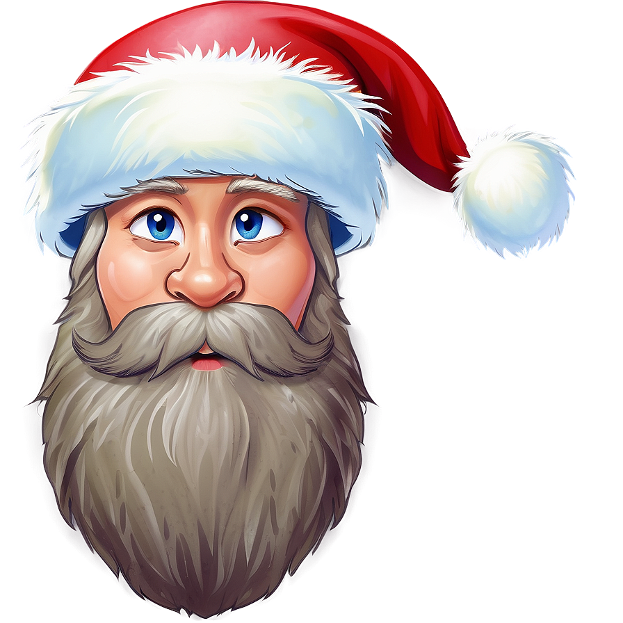 Fluffy Santa Hat Cartoon Png 06272024 PNG image