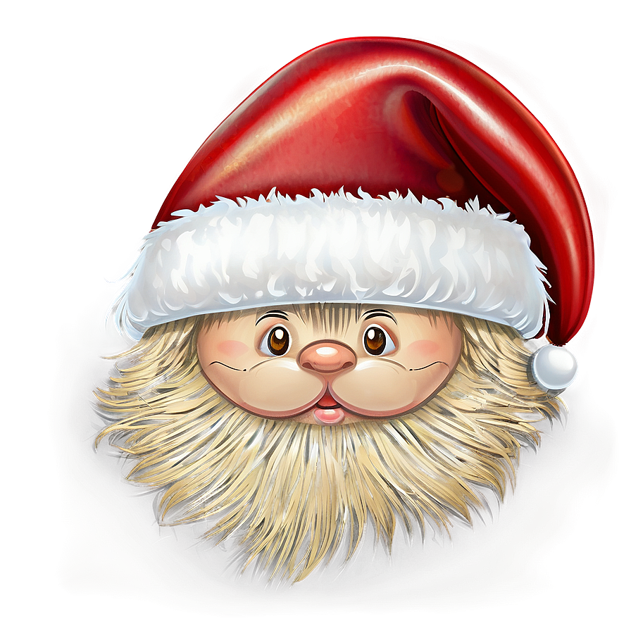 Fluffy Santa Hat Cartoon Png 54 PNG image