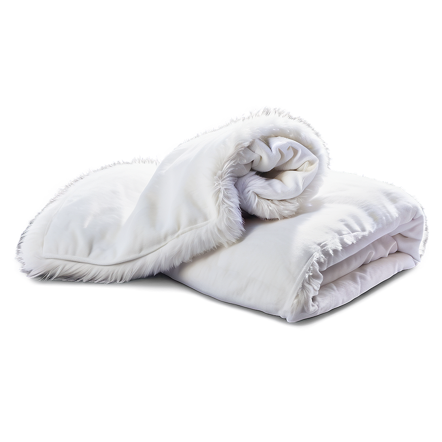 Fluffy White Blanket Png Pef PNG image