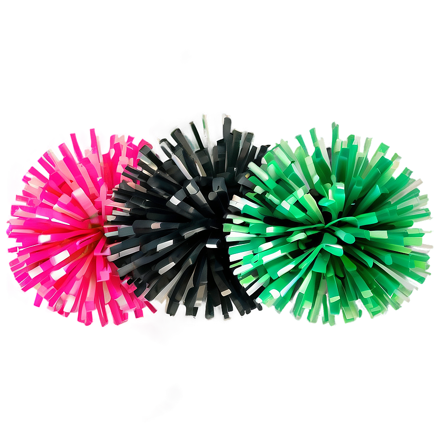 Fluorescent Cheer Pom Poms Png Mpw63 PNG image