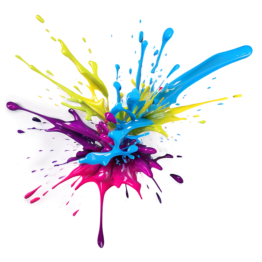 Fluorescent Paint Splash Png 05242024 PNG image