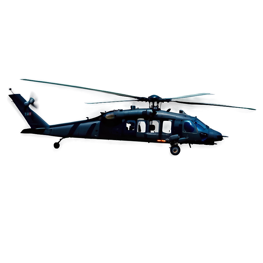 Flying Black Hawk Helicopter Png Jpp PNG image