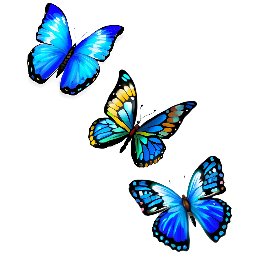 Flying Butterflies Png 05232024 PNG image