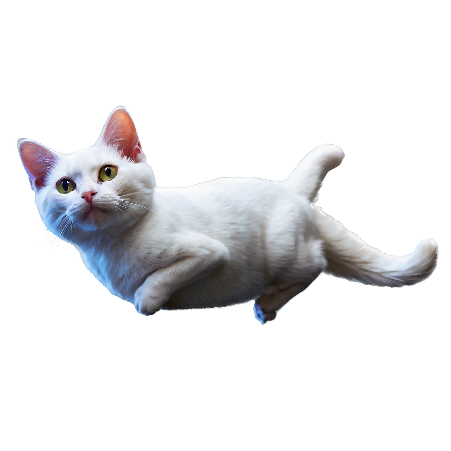 Flying Cat Dream Png A PNG image