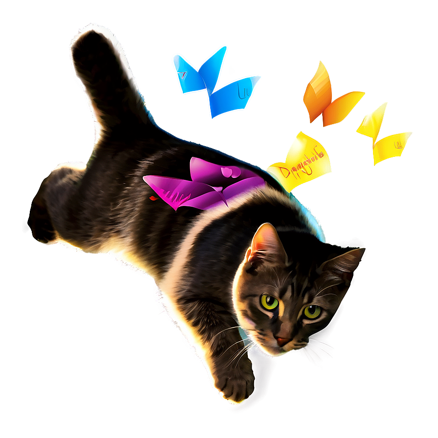 Flying Cat Dream Png B PNG image