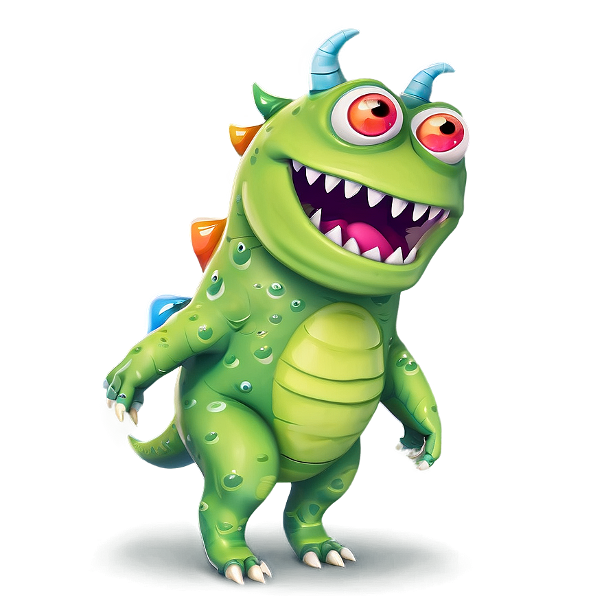 Flying Cute Monster Png 06272024 PNG image