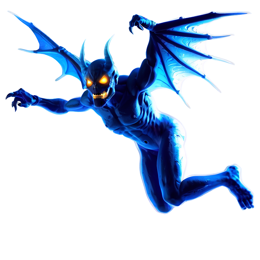 Flying Demon Silhouette Png 05062024 PNG image