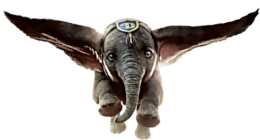 Flying Dumbo Elephant PNG image