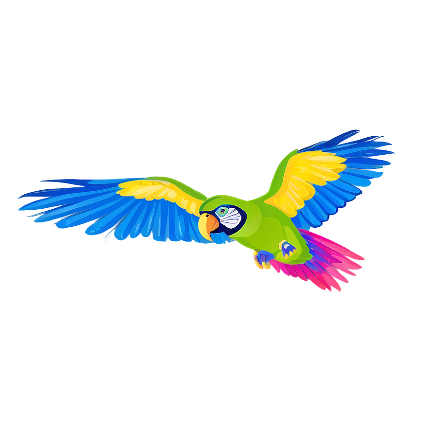 Flying Parrot Png 06252024 PNG image