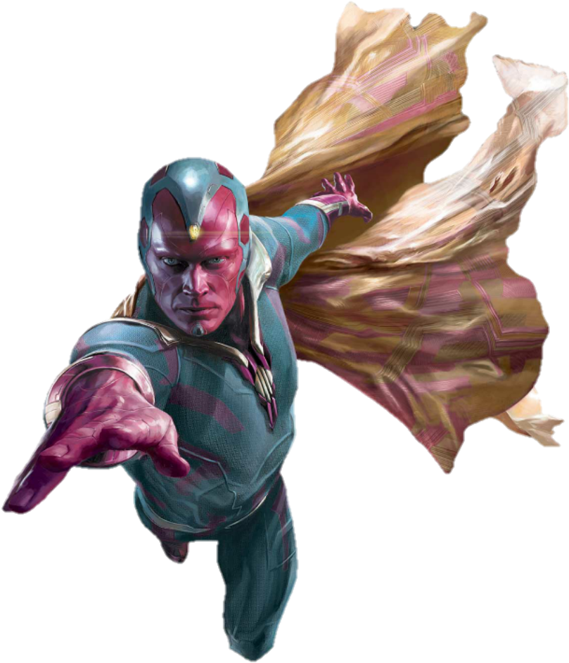 Flying Superhero Artwork PNG image