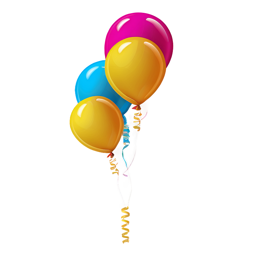 Flying Yellow Balloon Png Wbd56 PNG image