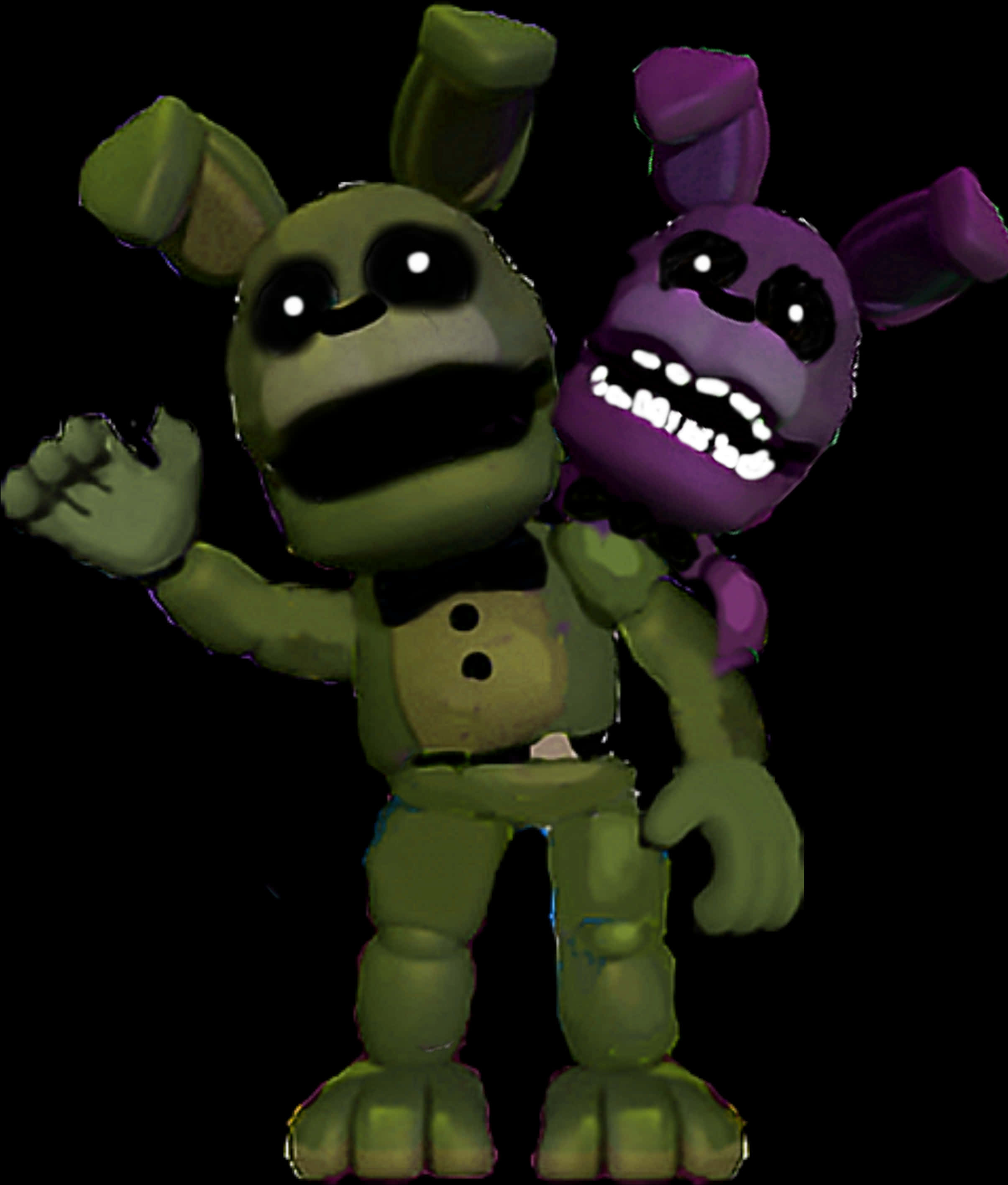 Fnaf_ Animated_ Bonnie_and_ Freddy PNG image