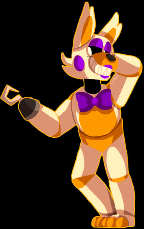 Fnaf_ Animated_ Foxy_ Character PNG image
