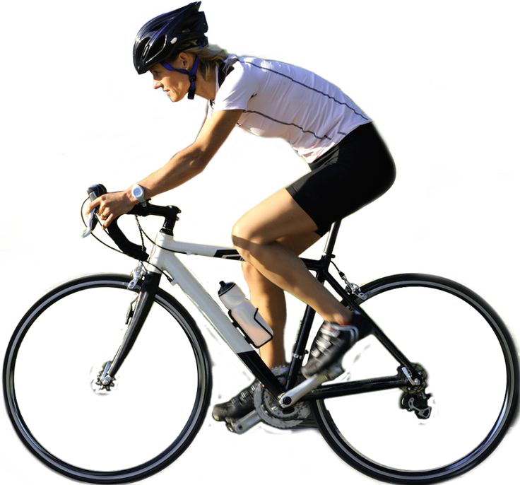 Focused Cyclistin Action.png PNG image