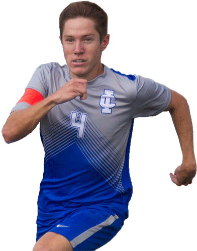 Focused Soccer Playerin Action PNG image