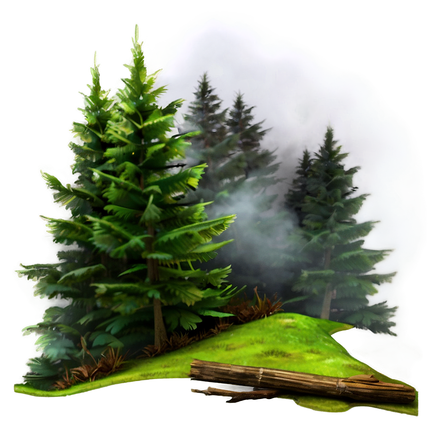 Foggy Forest Smoke Png 05232024 PNG image