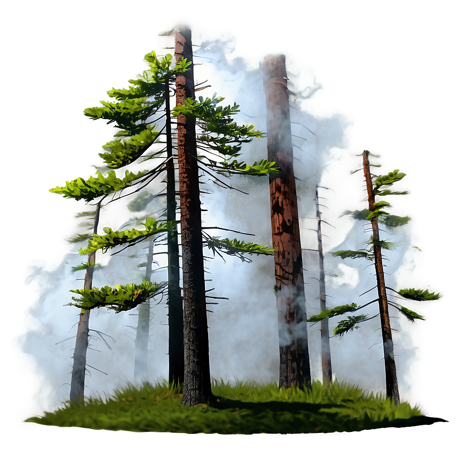 Foggy Forest Smoke Png 49 PNG image