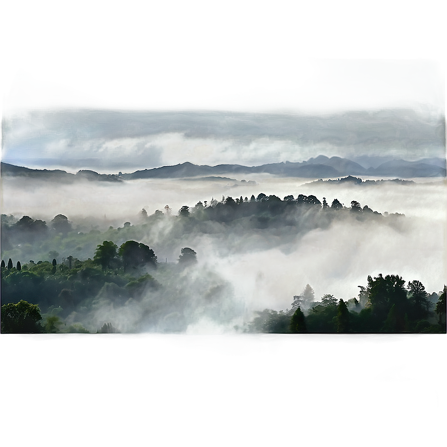 Foggy Landscape Png 05042024 PNG image