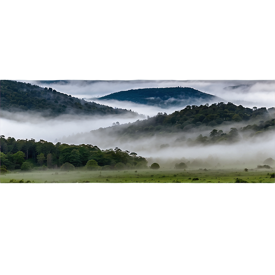 Foggy Landscape Png 05042024 PNG image