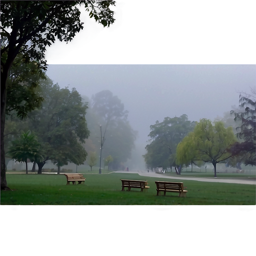 Foggy Park Png 91 PNG image