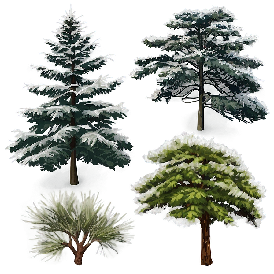 Foggy Pine Trees Png Yar18 PNG image