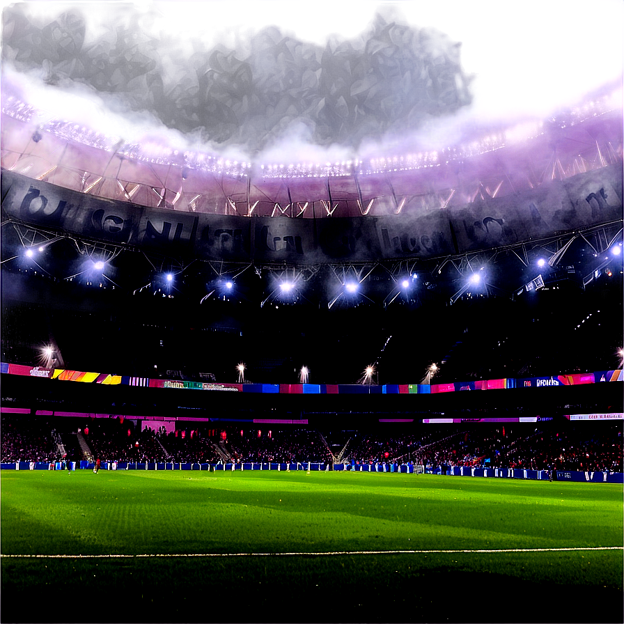 Foggy Soccer Stadium Atmosphere Png 94 PNG image