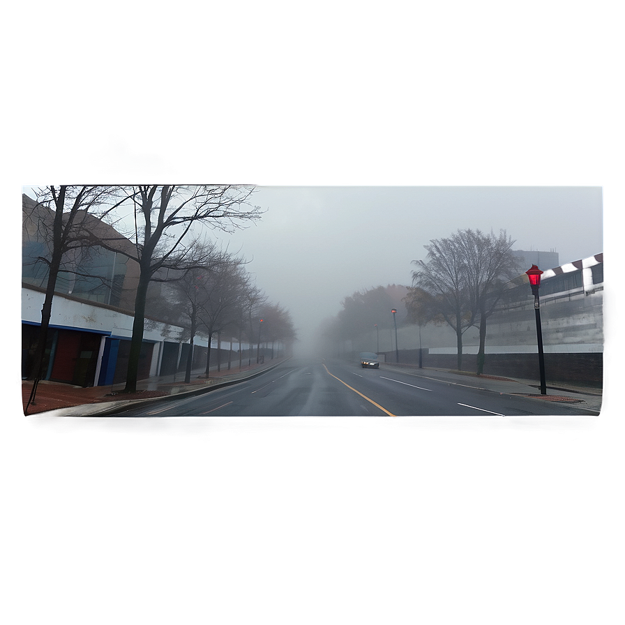 Foggy Street Transparent Png 05262024 PNG image