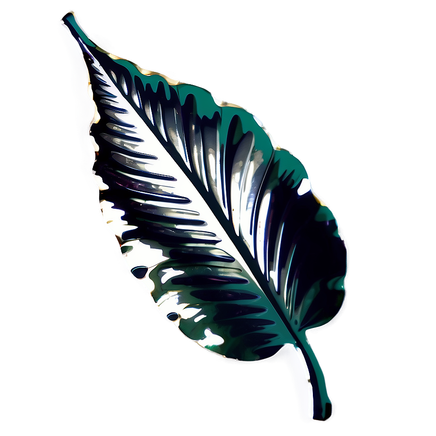 Foil Leaf Decoration Png 06252024 PNG image