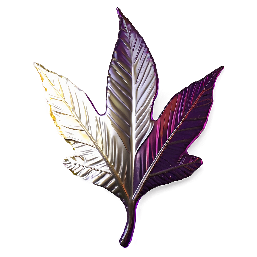 Foil Leaf Decoration Png 75 PNG image