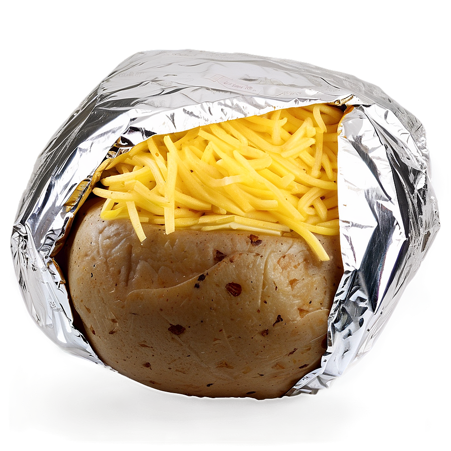 Foil Wrapped Baked Potato Png 06212024 PNG image